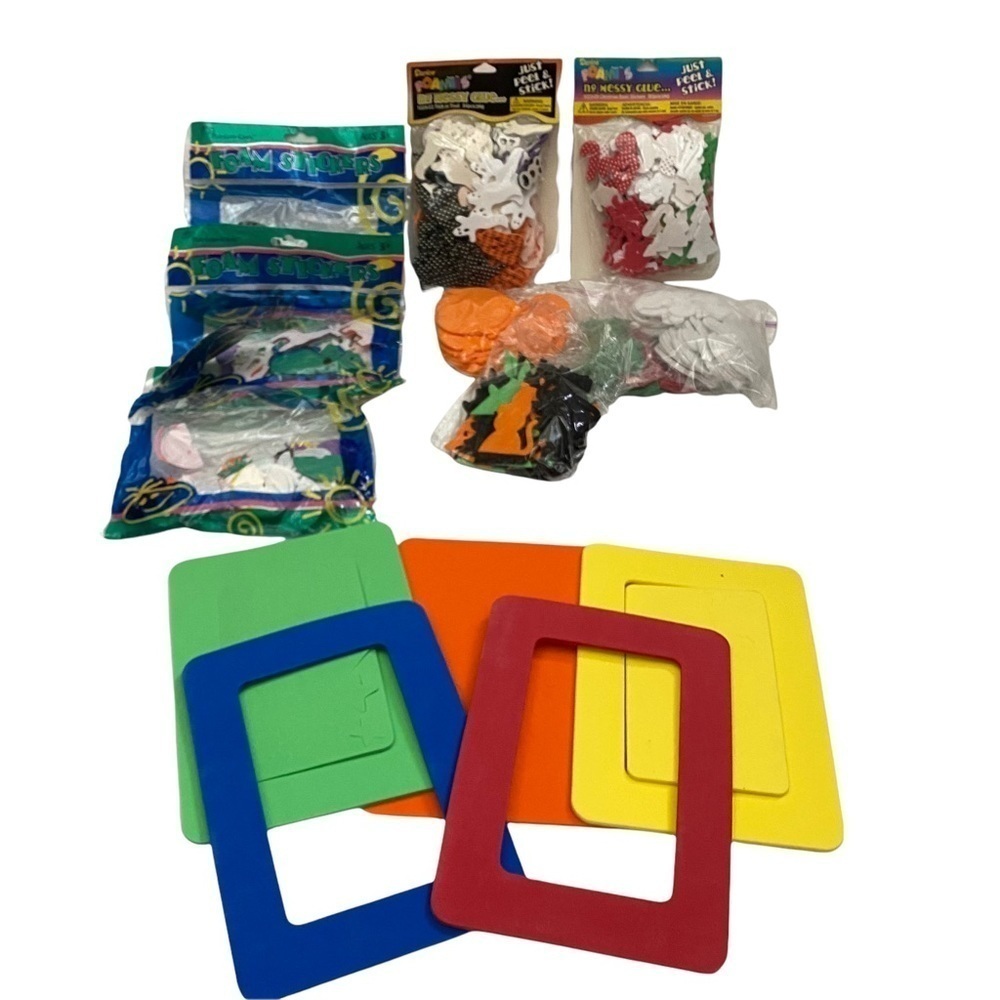 Arts and Craft Kit Foam Stickers Frames Self Adhesive School Project